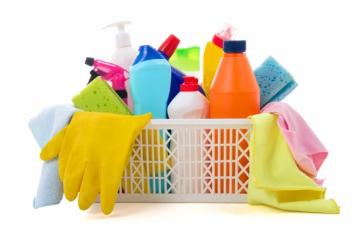 Deep carpet cleaning equipment being used in a West Kensington flat