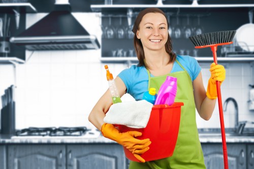 Detailed short-let cleaning for kitchen and bathroom areas in Westkensington