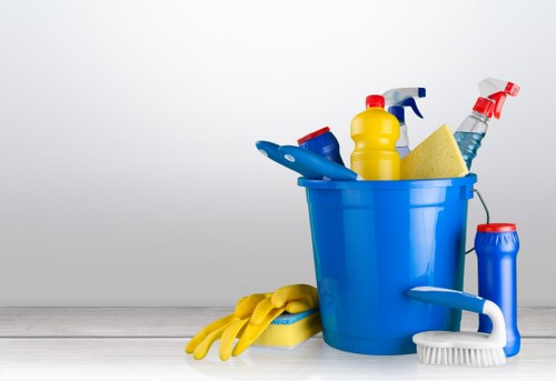Commercial cleaning team working in a Westkensington office environment